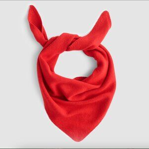 Madewell Wool-Cashmere Knit Bandana in Crimson NWOT
